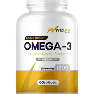 Omega-3 Double Strength содержит в два раза больше жирных кислот, в том числе EPA и DHA
