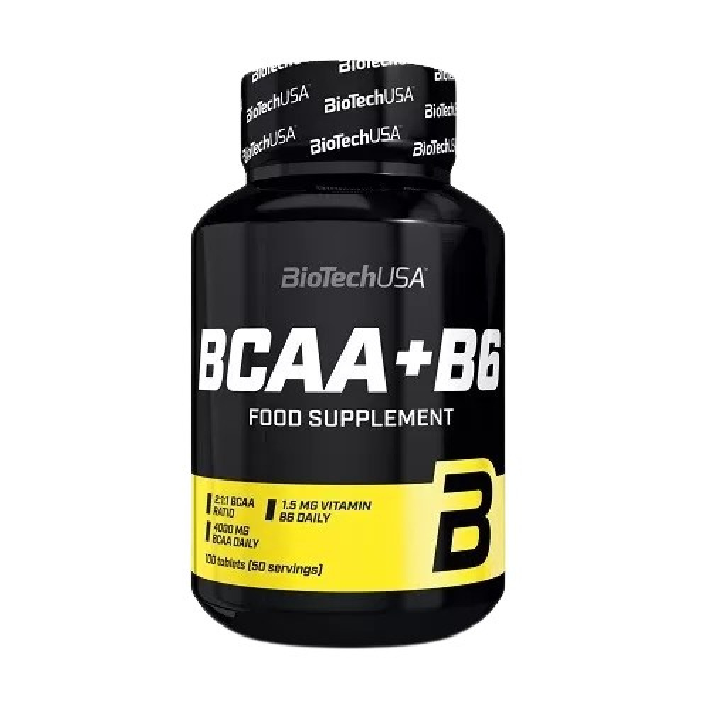 БЦАА BCAA+B6 BiotechUSA, 100 таб. - Купить в Минске – фото товара БЦАА BCAA+B6 BiotechUSA, 100 таб. - Купить в Минске – спортивное питание ProGym