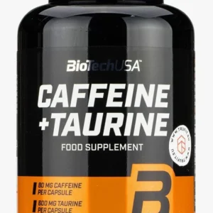 Энергетик Caffeine and Taurine BiotechUSA, 60 капс. - Купить в Минске – спортивное питание ProGym