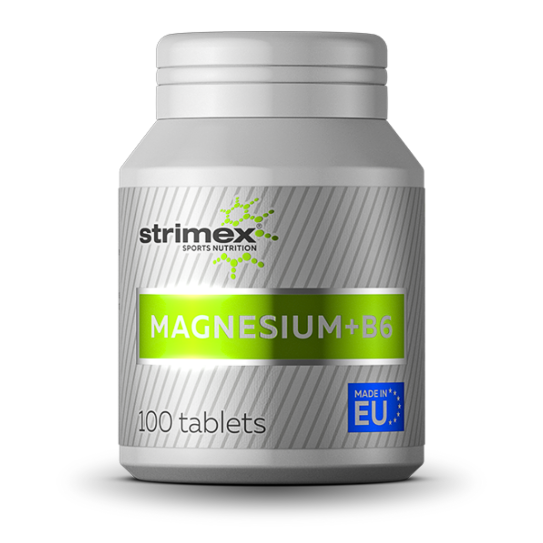 Магний Magnesium+B6 Strimex, 100 таб. - Купить в Минске – фото товара Магний Magnesium+B6 Strimex, 100 таб. - Купить в Минске – спортивное питание ProGym