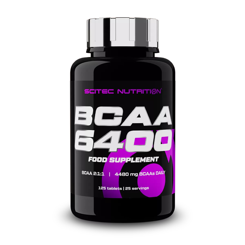 БЦАА BCAA 6400 Scitec Nutrition, 125 таб. - Купить в Минске – фото товара БЦАА BCAA 6400 Scitec Nutrition, 125 таб. - Купить в Минске – спортивное питание ProGym