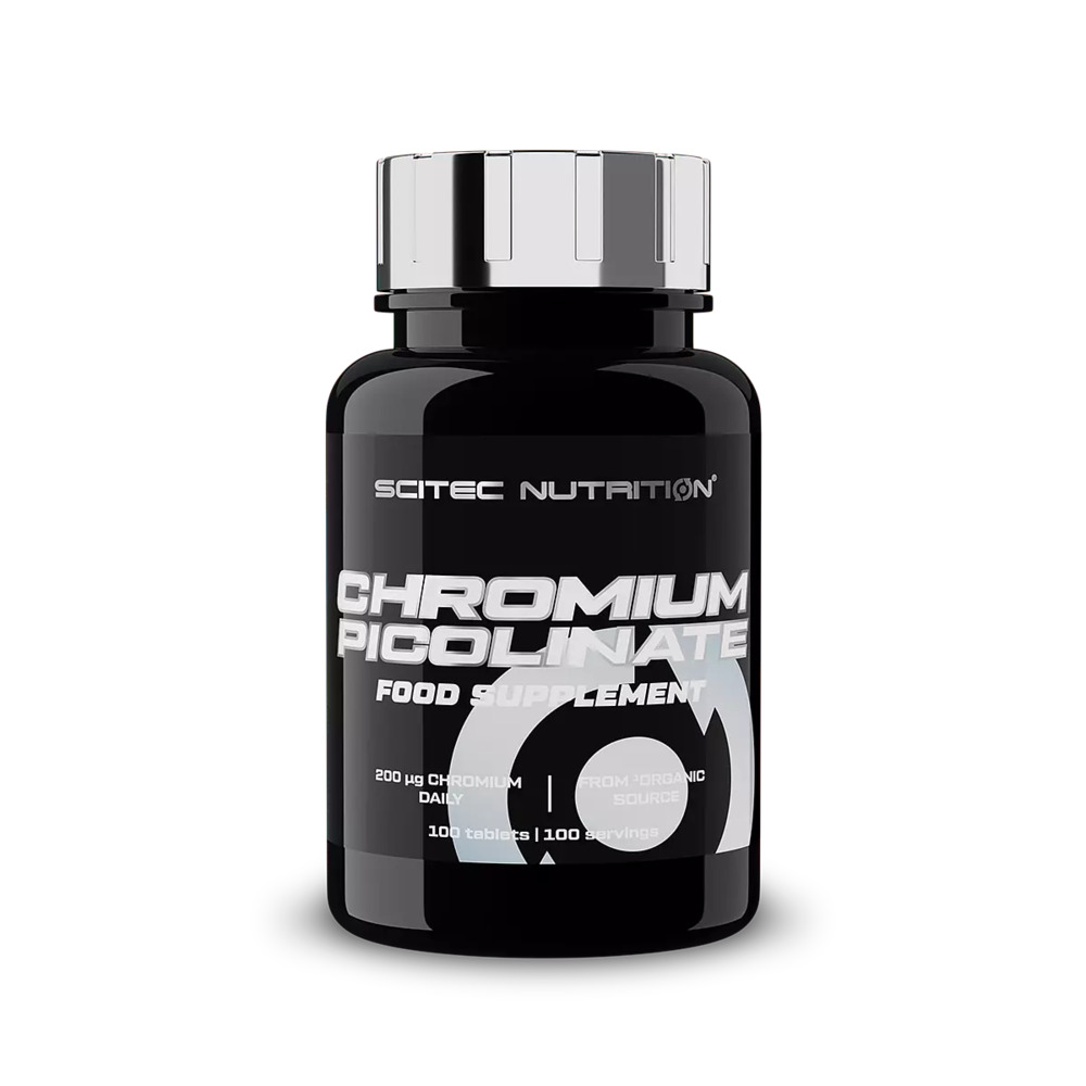 Минералы Chromium Picolinate Scitec Nutrition, 100 таб. - Купить в Минске – фото товара Минералы Chromium Picolinate Scitec Nutrition, 100 таб. - Купить в Минске – спортивное питание ProGym