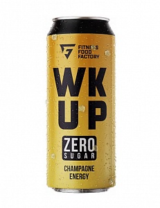 Безалкогольный тонизирующий напиток «WK UP» 450 мл. — вкус шампанское - Купить в Минске – спортивное питание ProGym
