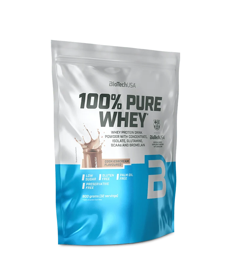 Протеин 100% Pure Whey BiotechUSA, 900г - Купить в Минске – фото товара Протеин 100% Pure Whey BiotechUSA, 900г - Купить в Минске – спортивное питание ProGym