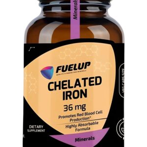 Железо Chelated Iron 36 mg Fuel-Up, 90 капсул