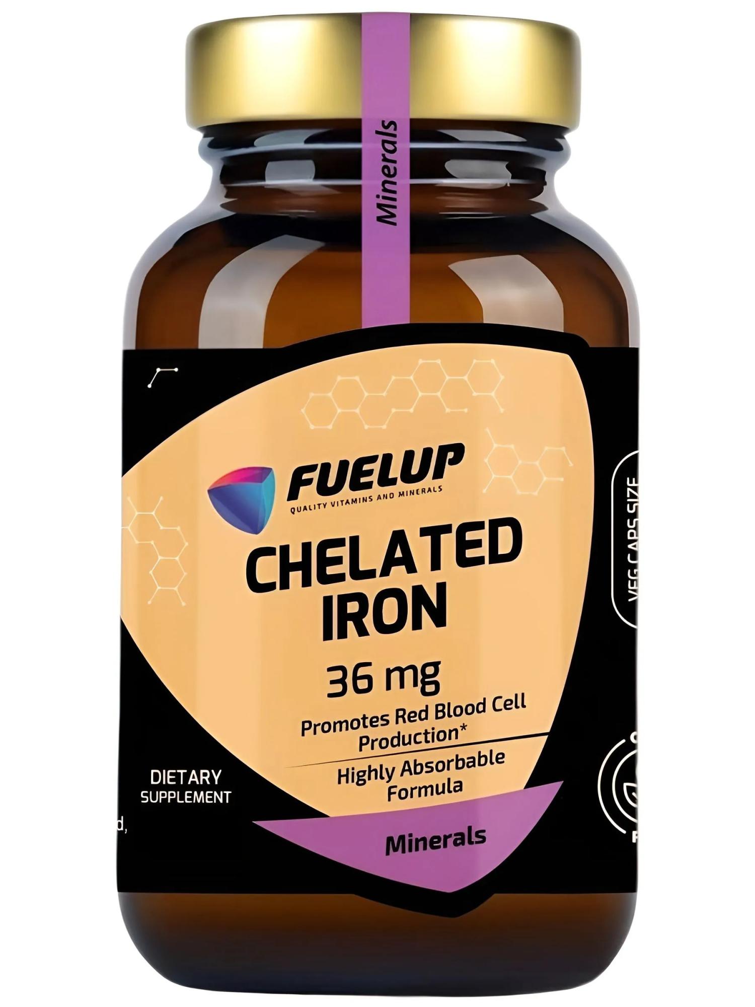 Железо Chelated Iron 36 mg Fuel-Up, 90 капсул - Купить в Минске – фото товара Железо Chelated Iron 36 mg Fuel-Up, 90 капсул - Купить в Минске – спортивное питание ProGym