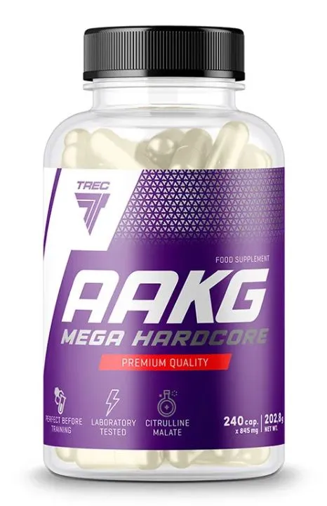 Аргинин AAKG Mega Hardcore от Trec Nutrition (240 капсул) - Купить в Минске – фото товара Аргинин AAKG Mega Hardcore от Trec Nutrition (240 капсул) - Купить в Минске – спортивное питание ProGym