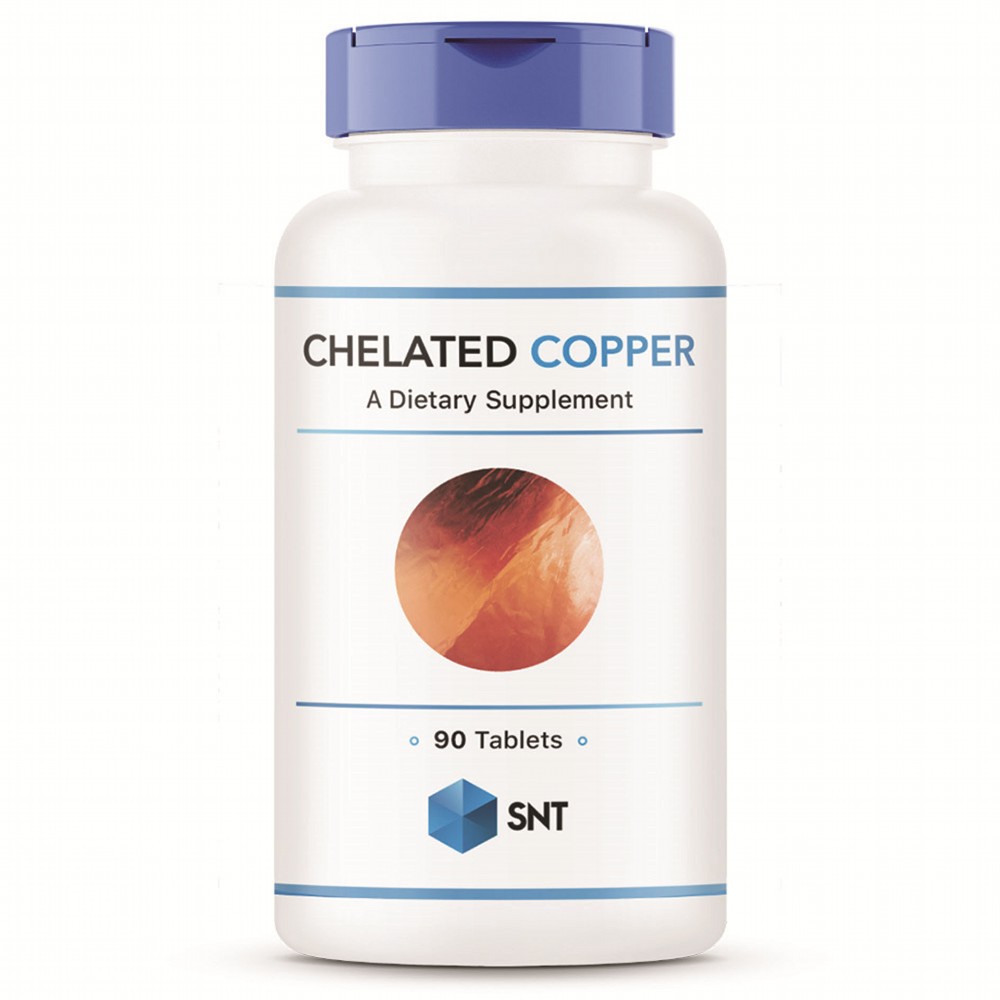 Медь хелат Chelated Copper 2,5 mg от SNT (90 tabs) - Купить в Минске – фото товара Медь хелат Chelated Copper 2,5 mg от SNT (90 tabs) - Купить в Минске – спортивное питание ProGym