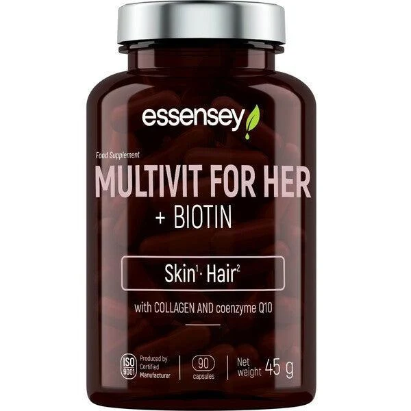 Мультивитамины для женщин Essensey Multivit For Her + Biotin, 90 капсул - Купить в Минске – фото товара Мультивитамины для женщин Essensey Multivit For Her + Biotin, 90 капсул - Купить в Минске – спортивное питание ProGym